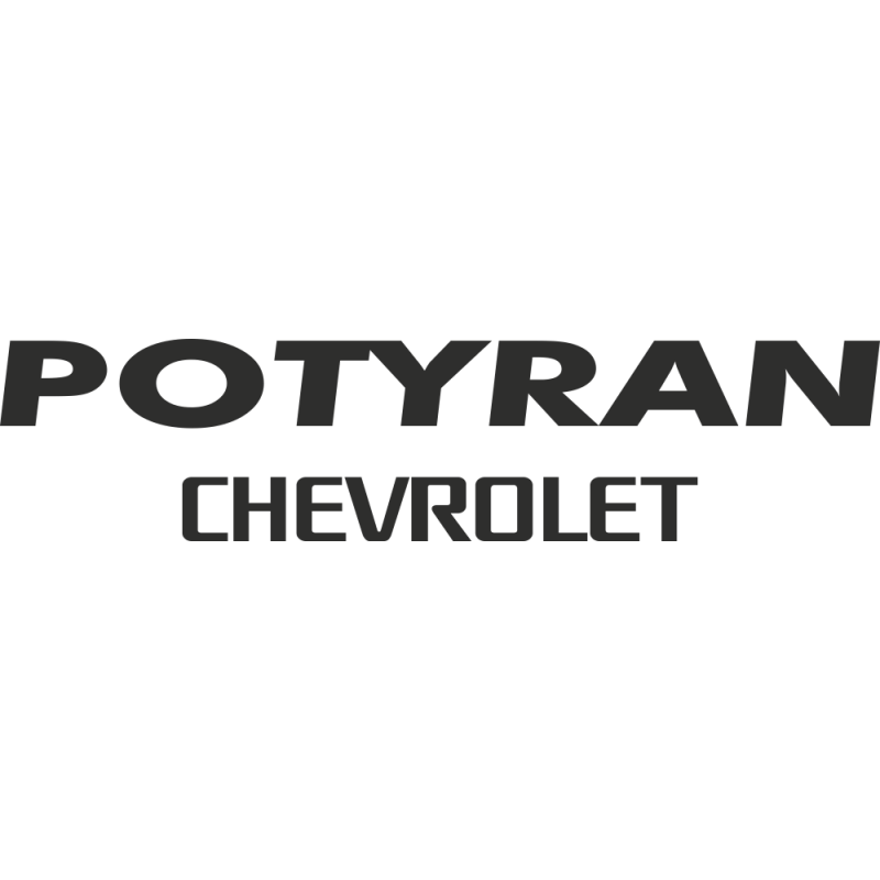 Sticker Chevrolet Potyran