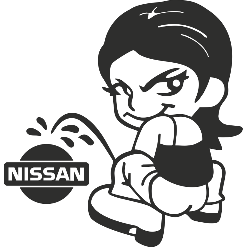 Sticker Piss Girl Nissan