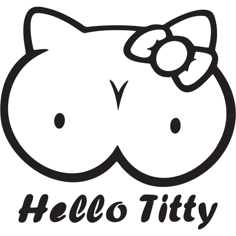 Sticker Hello Titty