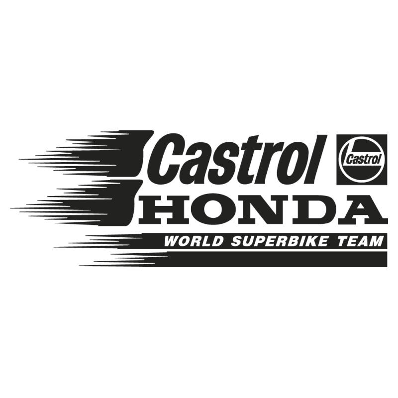 Sticker Honda Castrol Droite