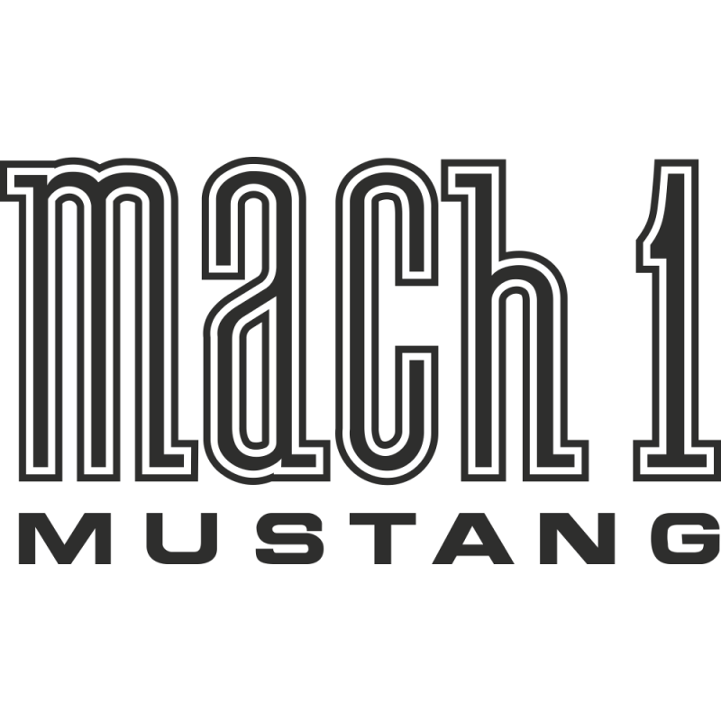 Sticker Mustang Mach1