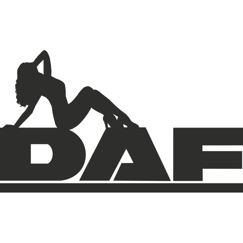 Sticker Daf Logo Femme
