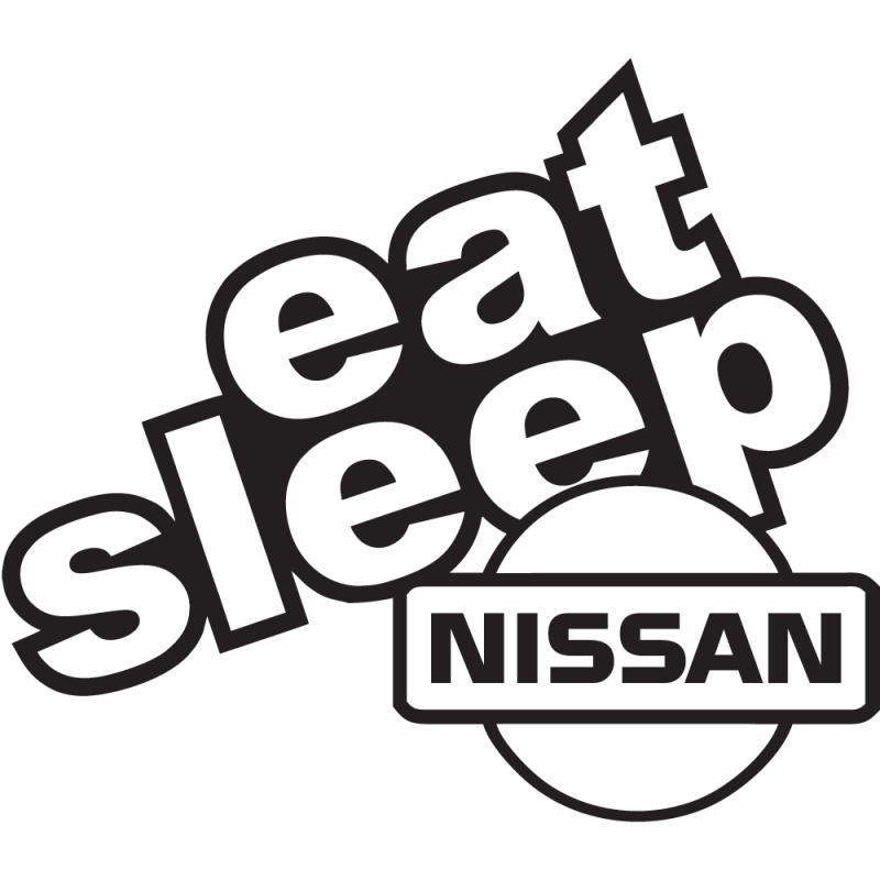 Sticker Eat Sleep Nissan