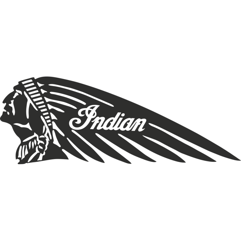 Sticker Indian Gauche