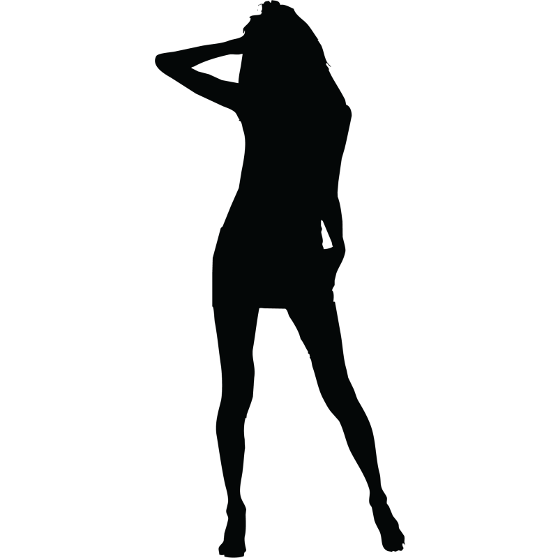 Sticker Silhouette Femme Sexy