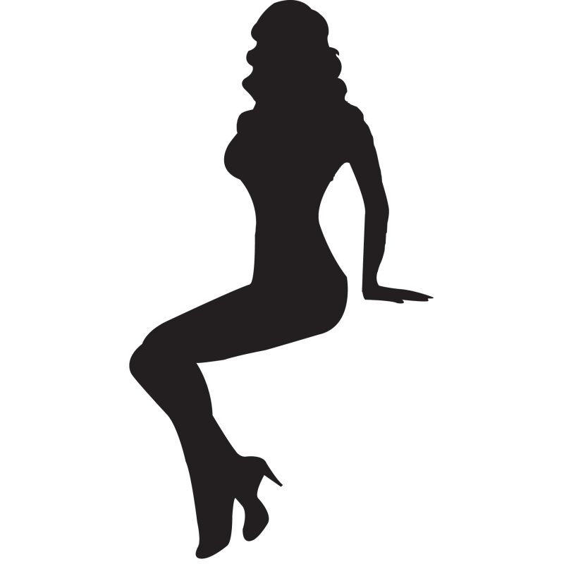Sticker Silhouette Femme Sexy 60