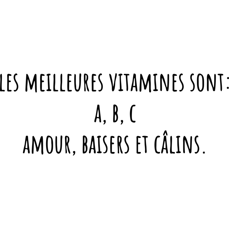Sticker Les Meilleures Vitamines Sont : A, B, C