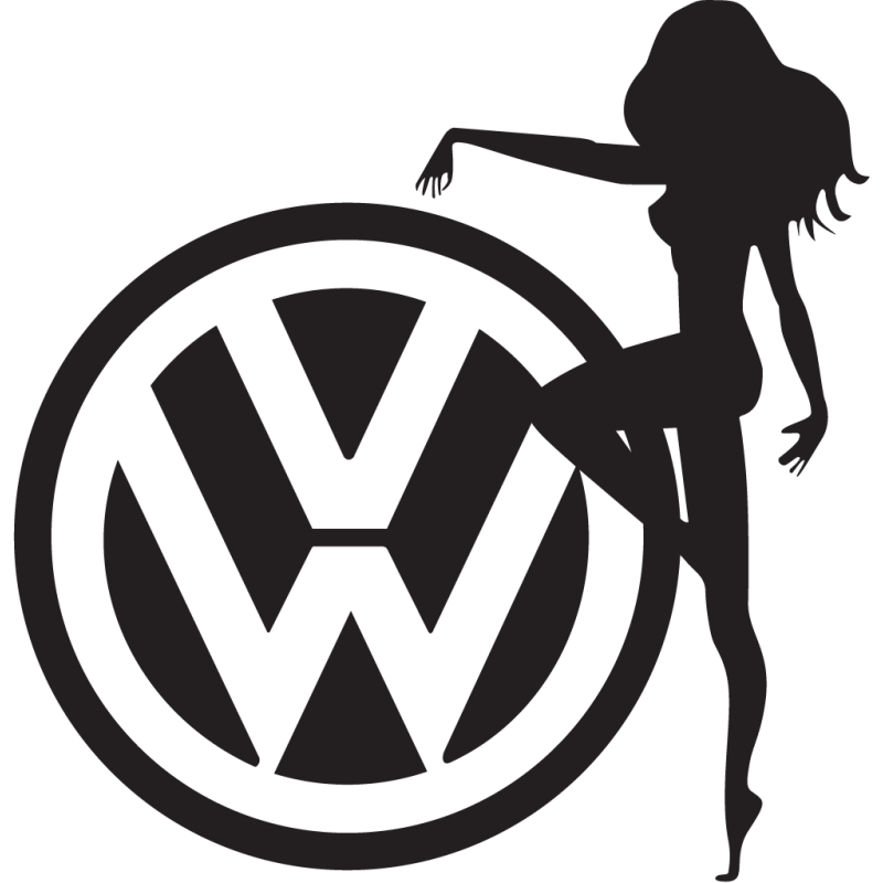 Sticker Jdm Volkswagen Chick