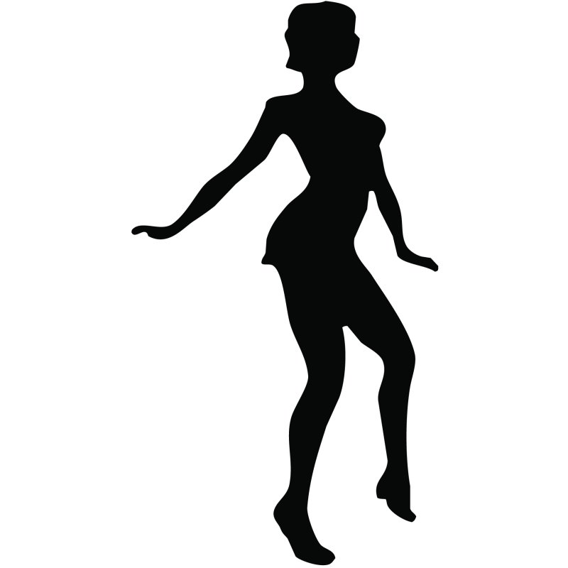 Sticker Silhouette Femme Sexy