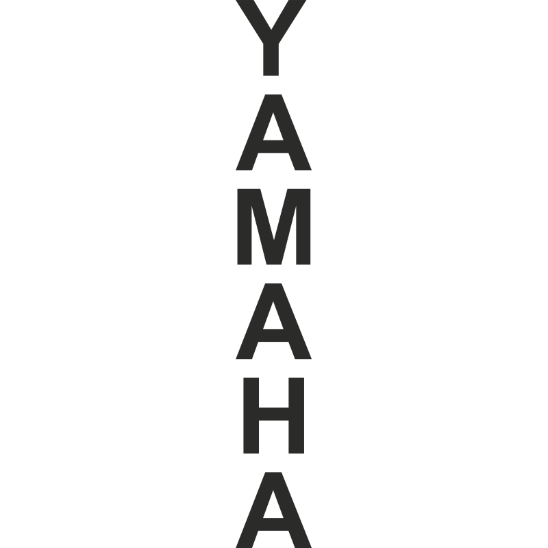 Sticker Yamaha vertical