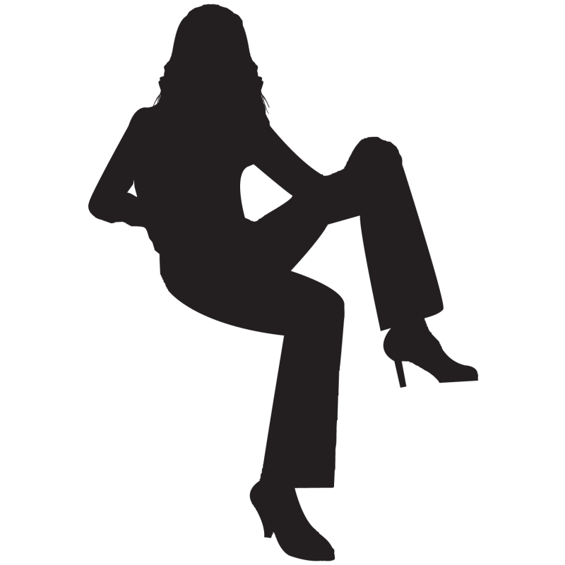 Sticker Silhouette Femme Sexy 55