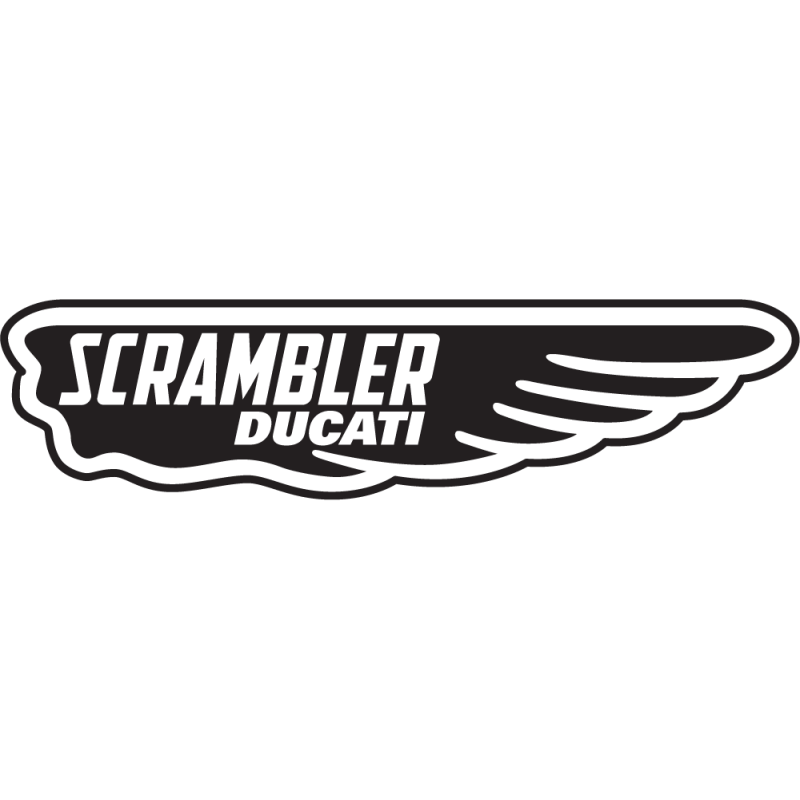 Sticker Scrambler Ducati Aile Droite