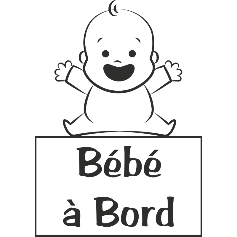 Sticker Bébé à Bord Bébé