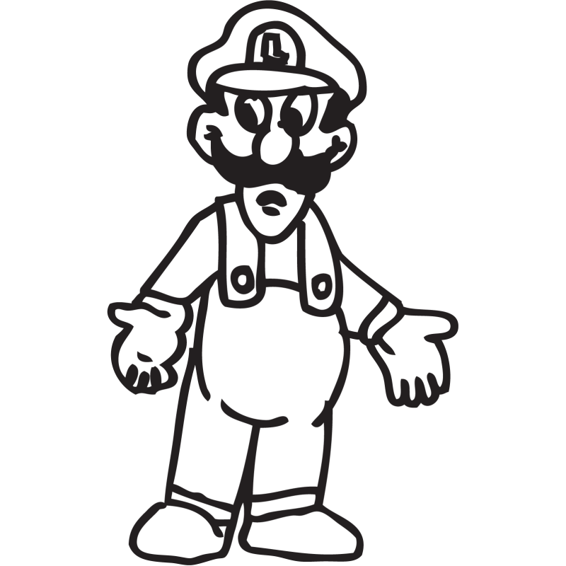 Sticker Mario Luigi