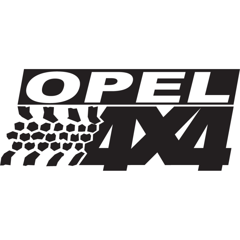 Sticker Logo 4x4 Opel