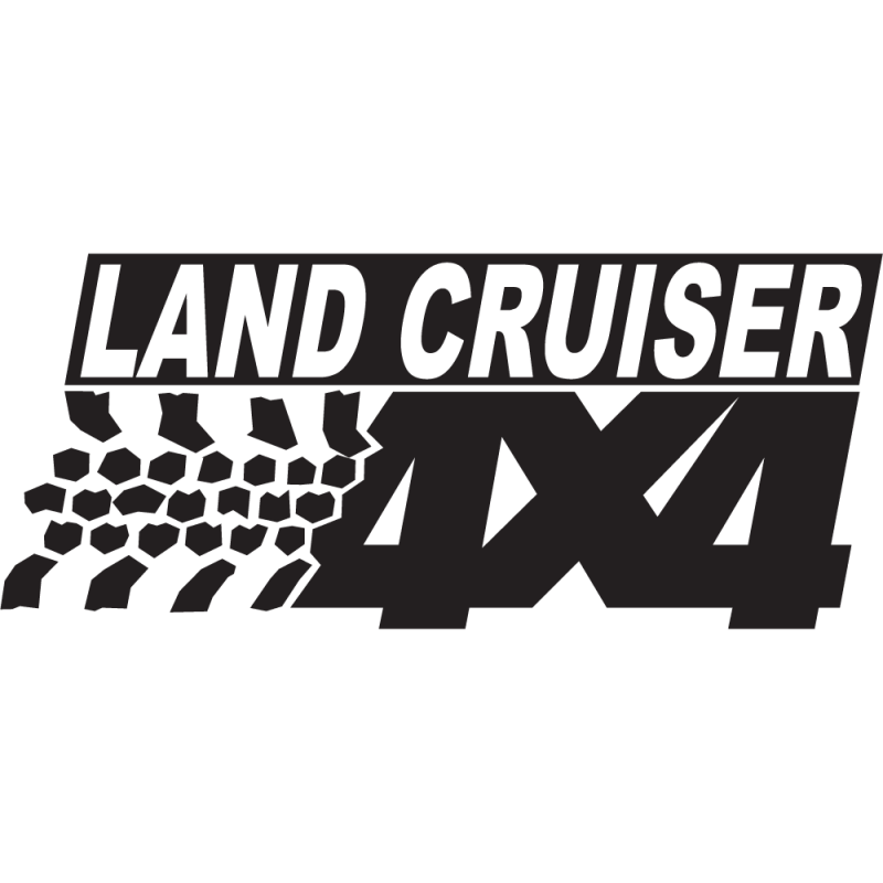 Sticker Logo 4x4 Land Cruiser