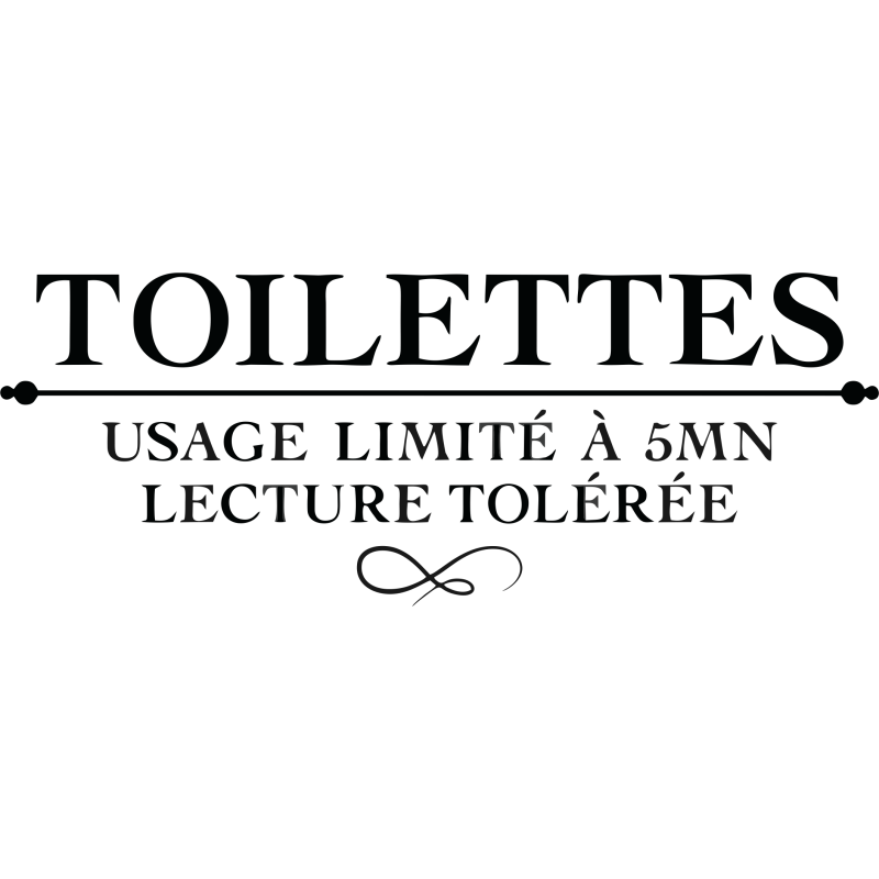 Sticker Toilettes