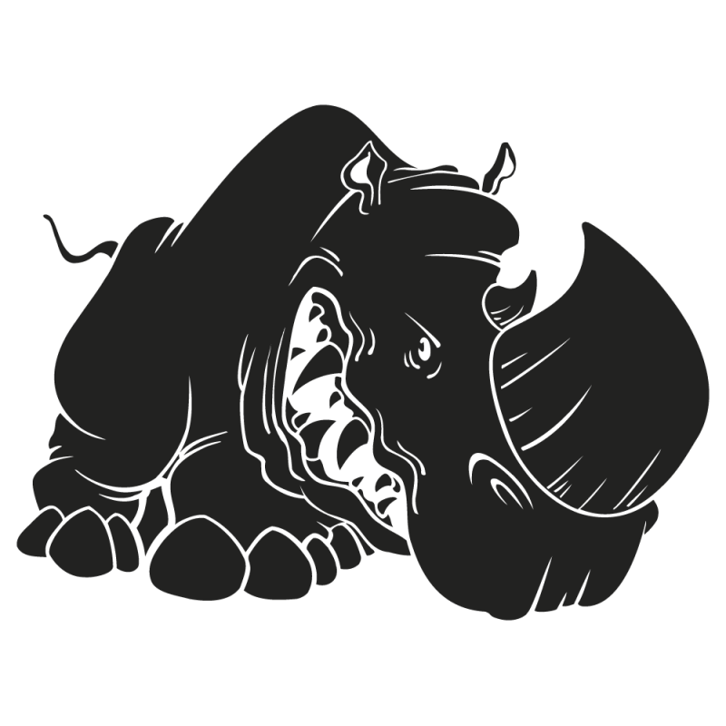 Sticker Rhinoceroce