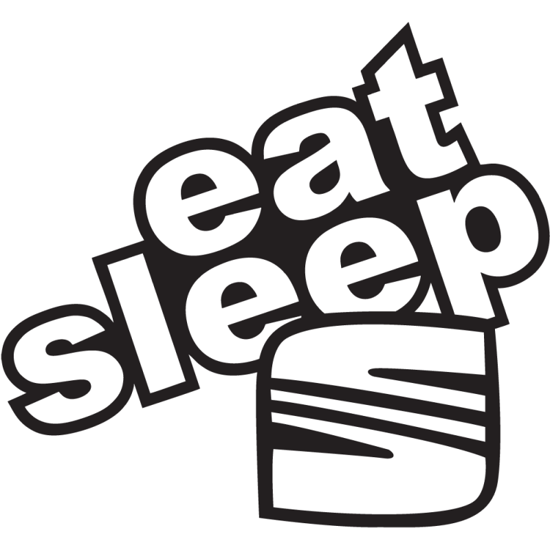 Sticker Eat Sleep Seat