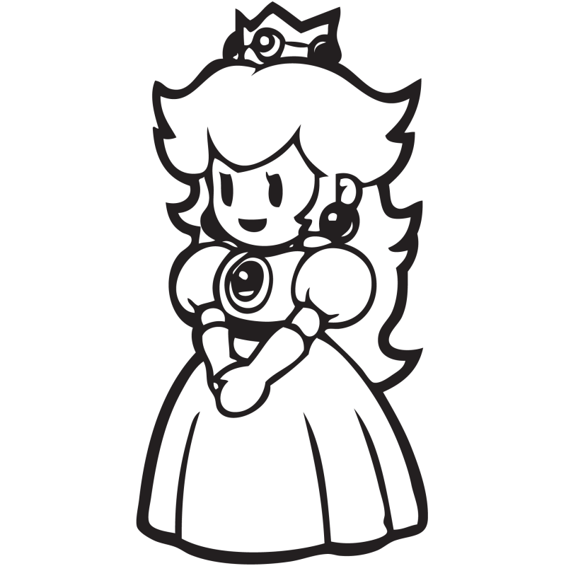 Sticker Mario Princess Peach