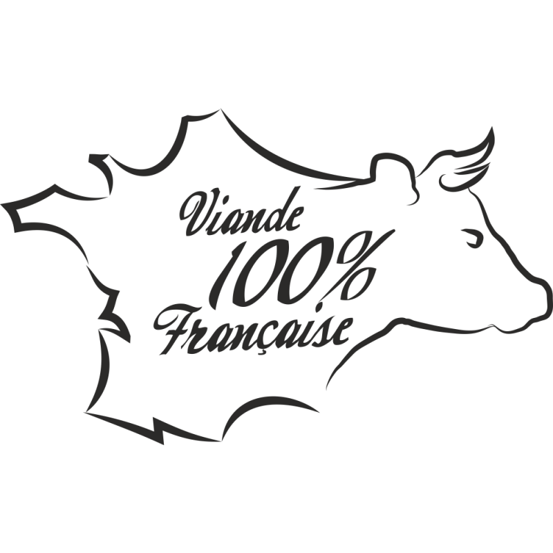 Sticker Logo Viande 100% Française