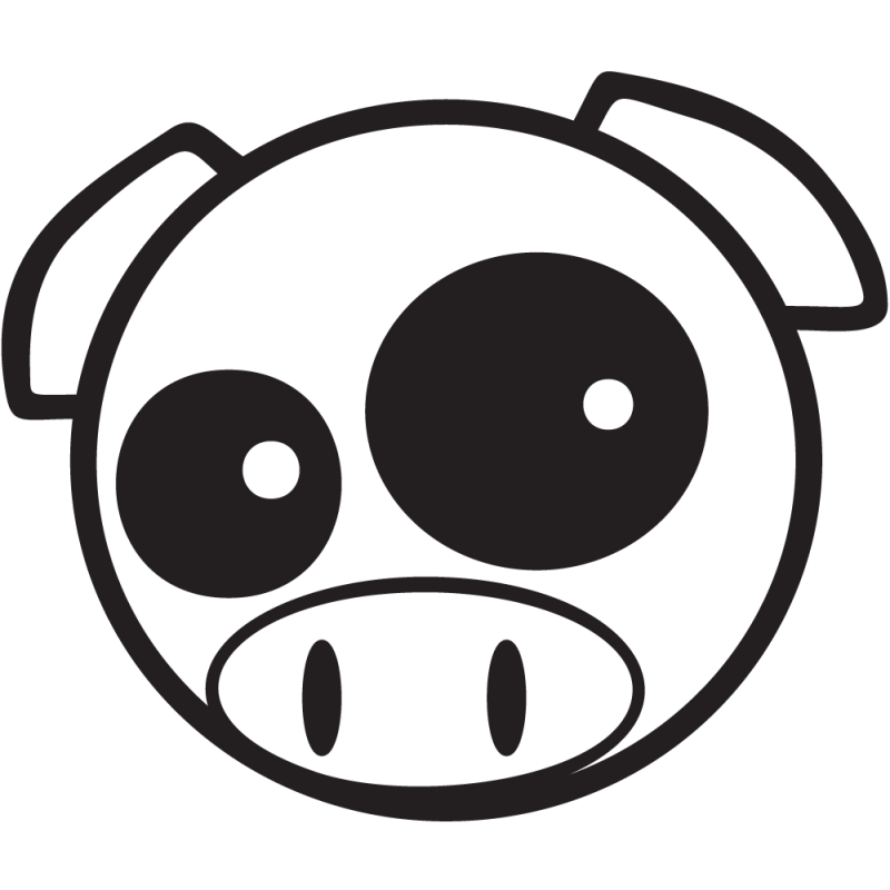 Sticker Jdm Pig