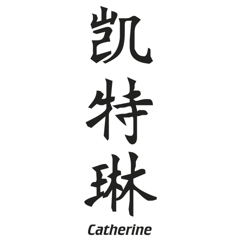 Sticker Prenom Chinois Catherine