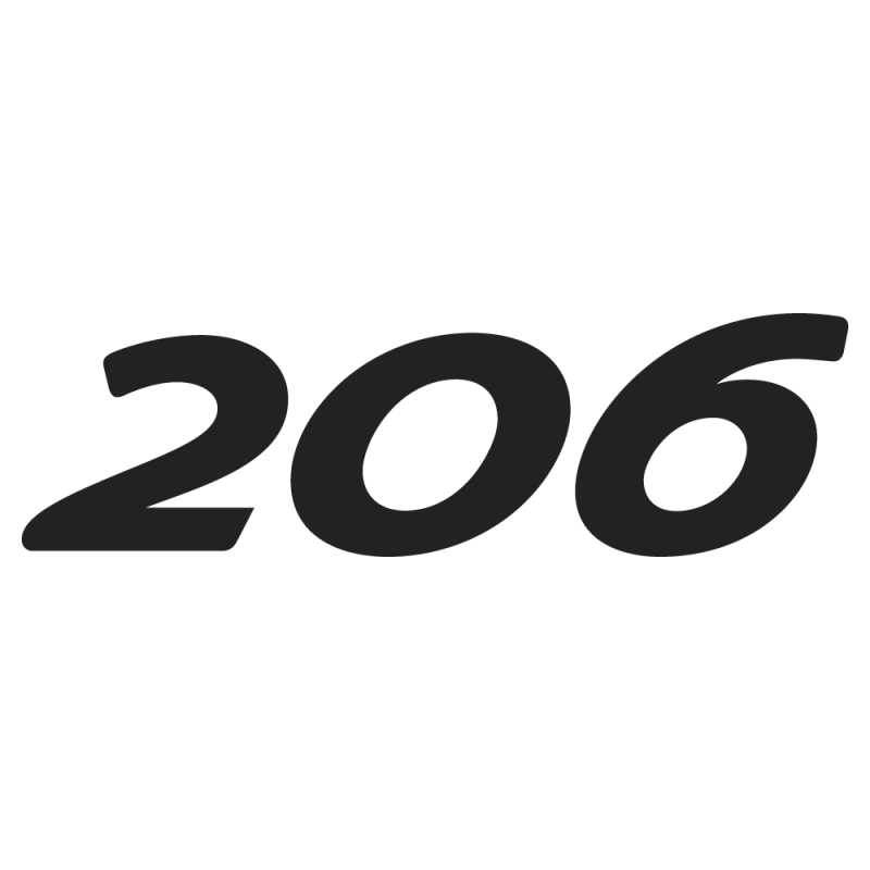 Sticker 206 Peugeot