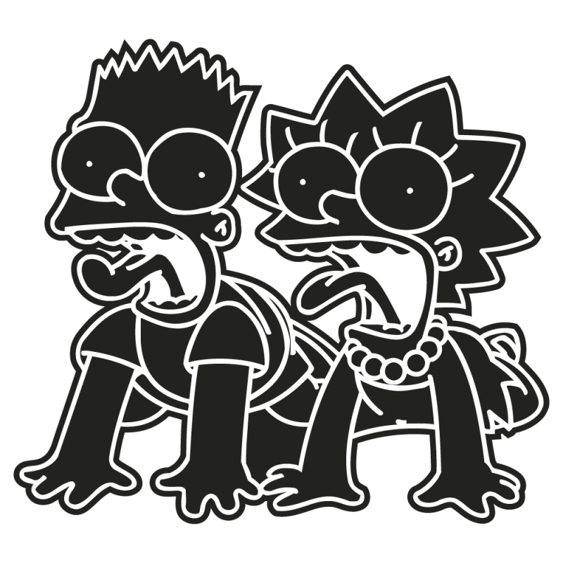 Sticker Bart - Lisa Simpson