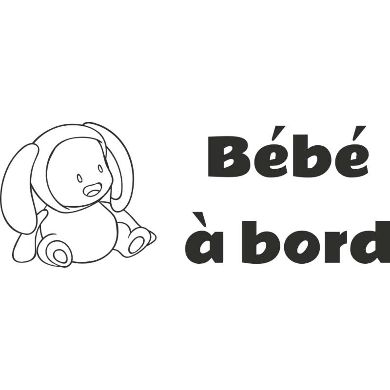 Sticker Bébé à Bord Bébé