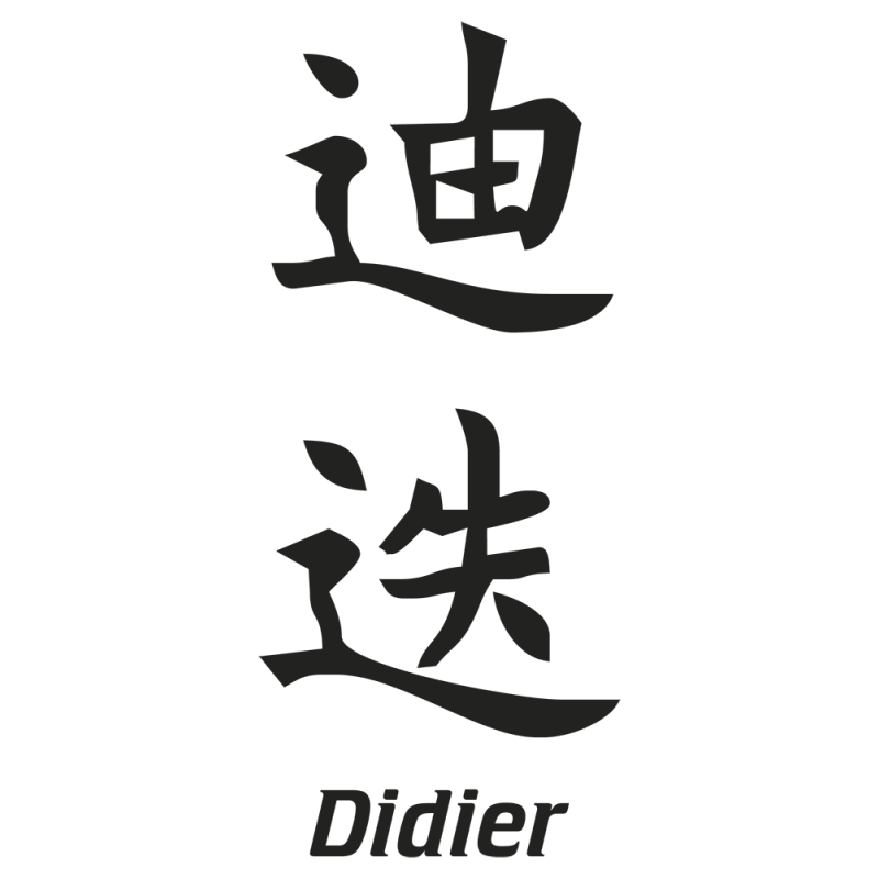 Sticker Prenom Chinois Didier