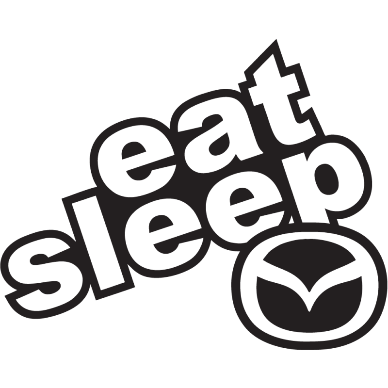 Sticker Eat Sleep Mazda