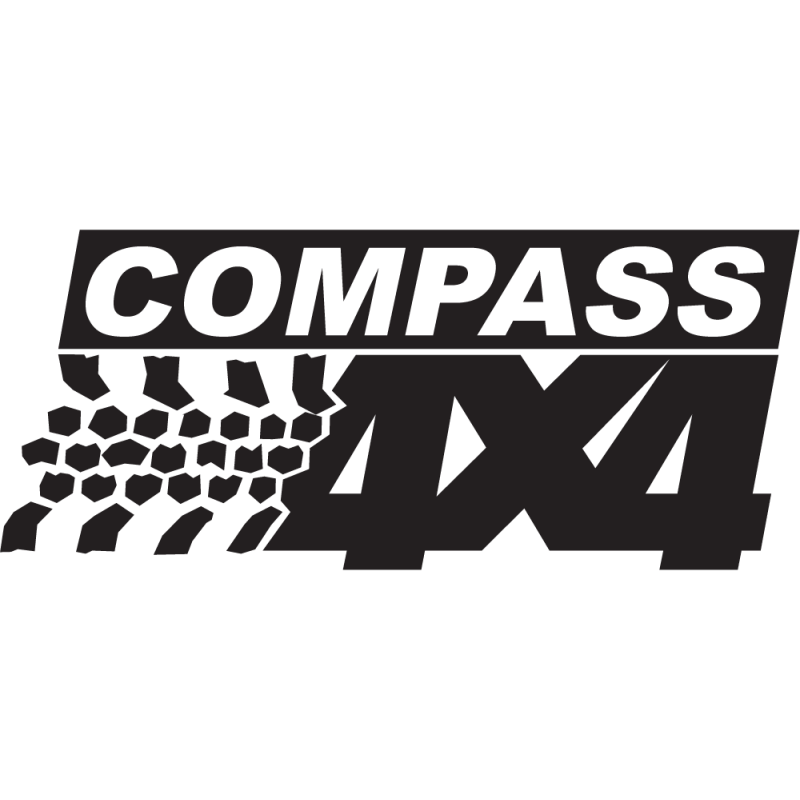 Sticker Logo 4x4 Compass