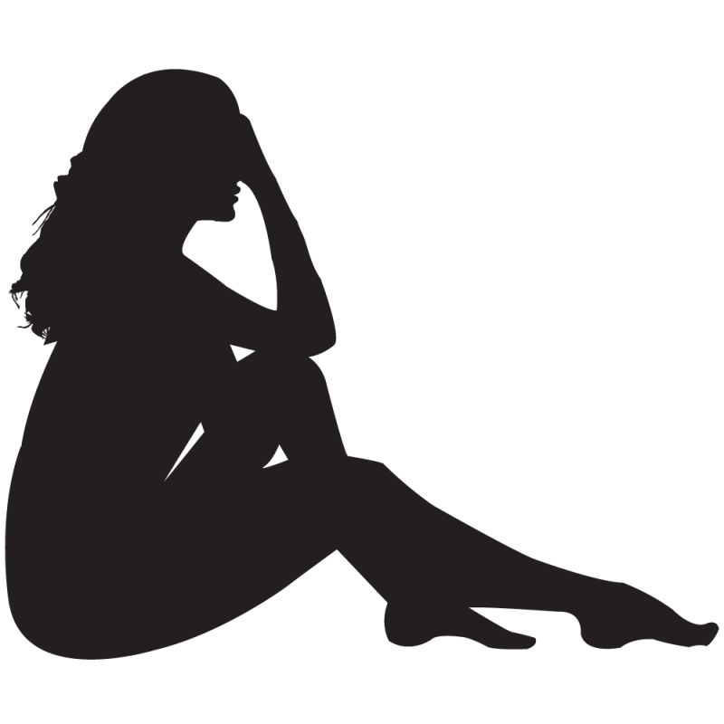 Sticker Silhouette Femme Sexy 58