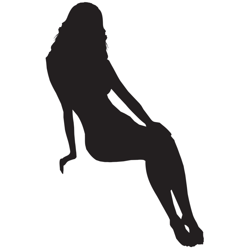 Sticker Silhouette Femme Sexy 51