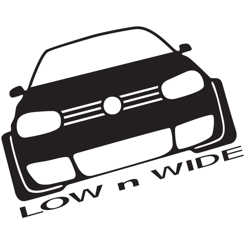 Sticker Jdm Low N Wide