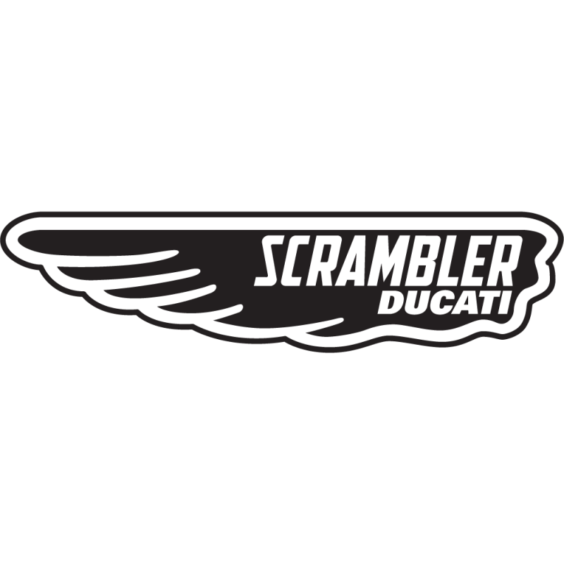 Sticker Scrambler Ducati Aile Gauche