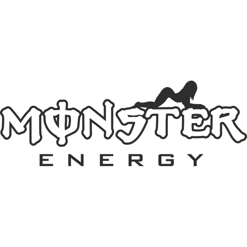 Sticker Monster Energy Pin Up
