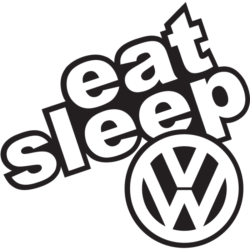 Sticker Eat Sleep Volkswagen