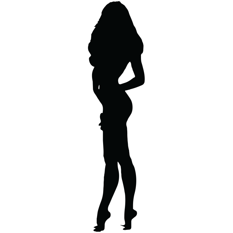 Sticker Silhouette Femme Sexy