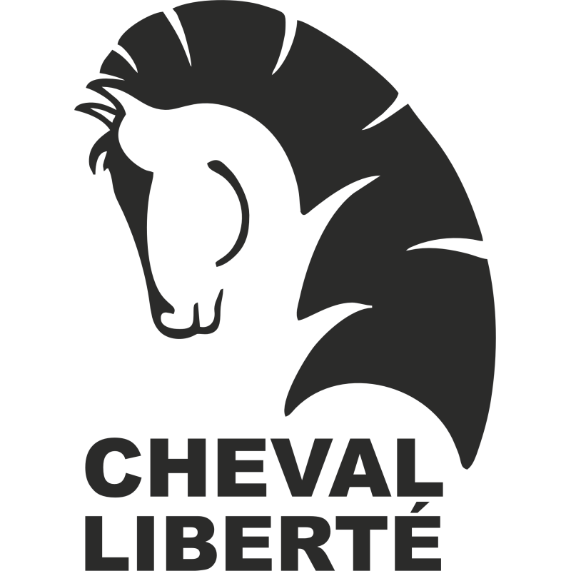 Sticker Van Chevaux Cheval Liberté Droit