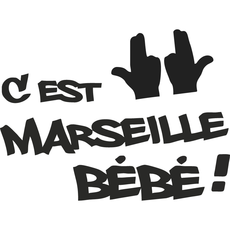 Sticker Marseille Bébé