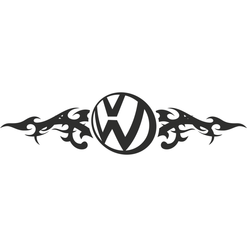 Sticker Volkswagen Flammes