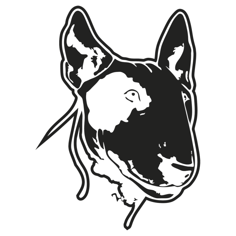Sticker Chien Bull Terrier