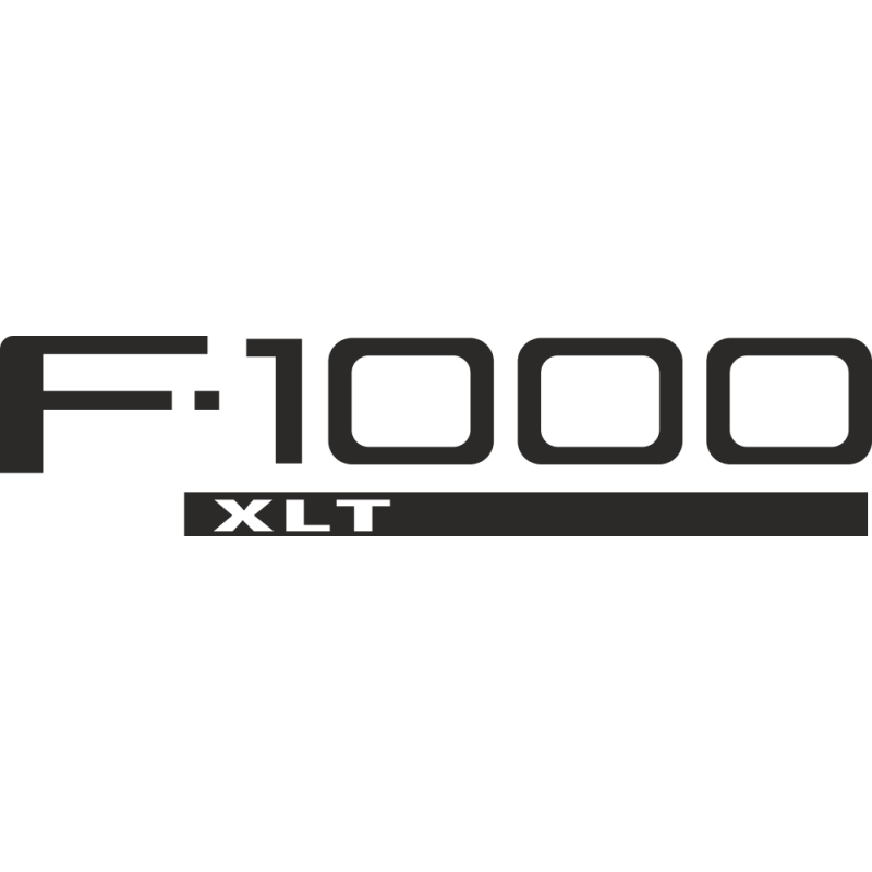 Sticker Ford F1000 Xlt