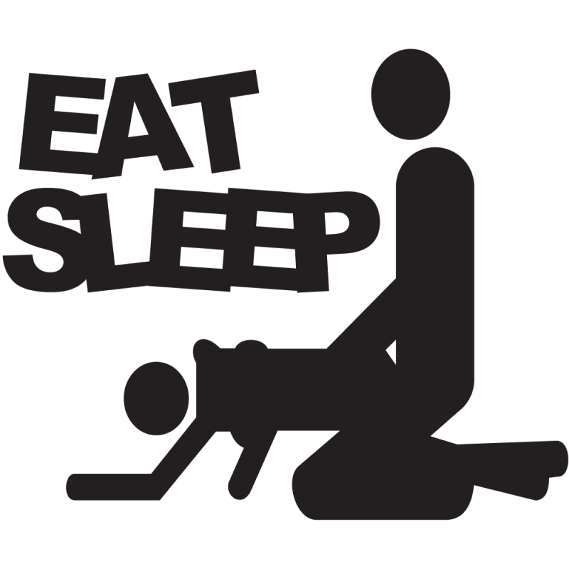 Sticker Jdm Eat Sleep Fuck