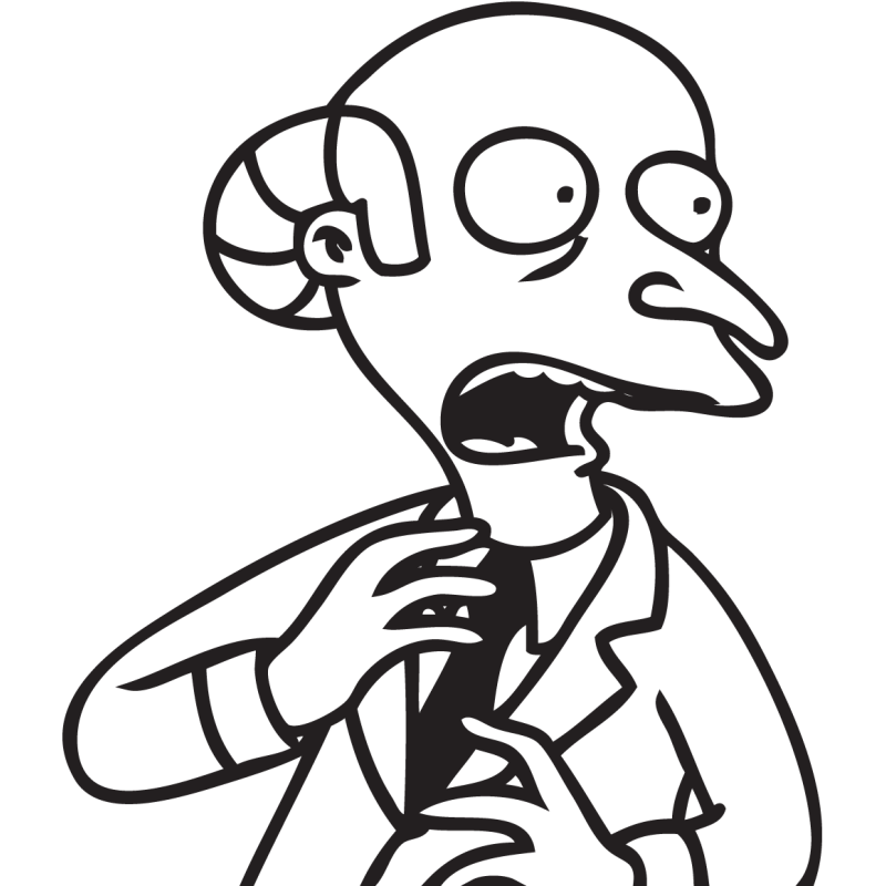 Sticker Simpson Mr Burns