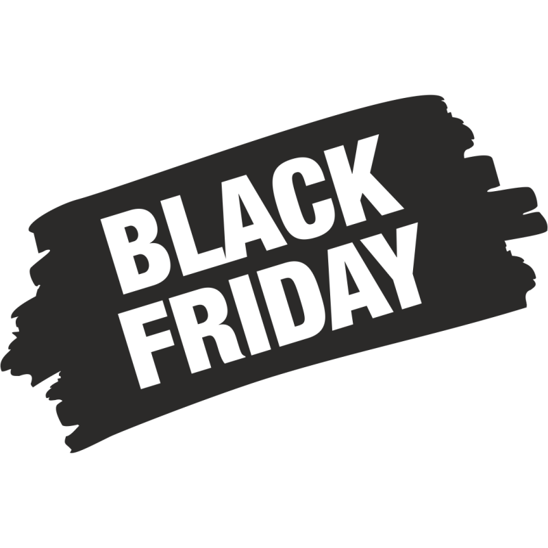 Sticker Soldes Grunge Black Friday