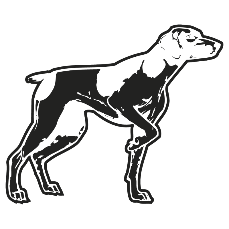 Sticker Chien De Chasse