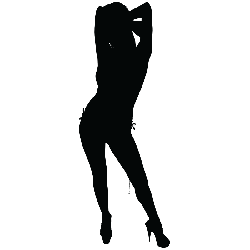 Sticker Silhouette Femme Sexy 21